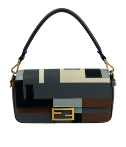 Vitelo Grace Baguette,Piel,Gris/Marrón/Negro,8BR600,DB,3*
