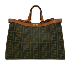 Peekaboo XL Tote, Canvas, Verde,4, DB