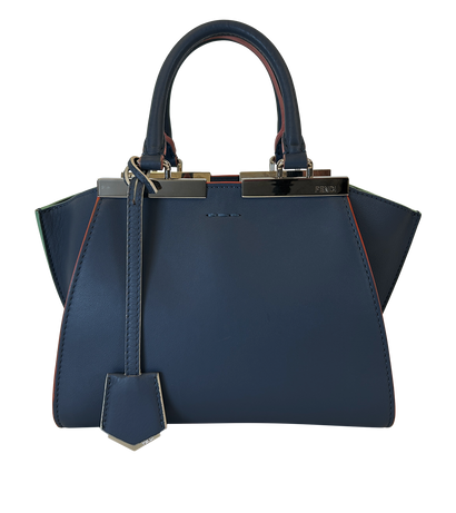 Mini Troi, 720&euro;, Bolso, Azul/Naranja, Animal - Piel, Vista frontal