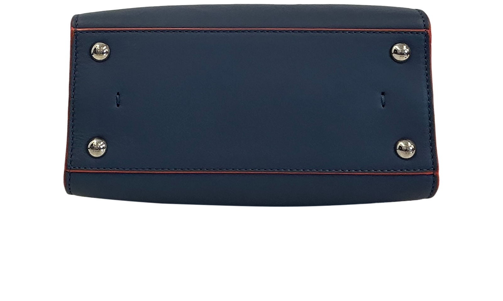 Mini Troi, 720&euro;, Bolso, Azul/Naranja, Animal - Piel, Vista superior