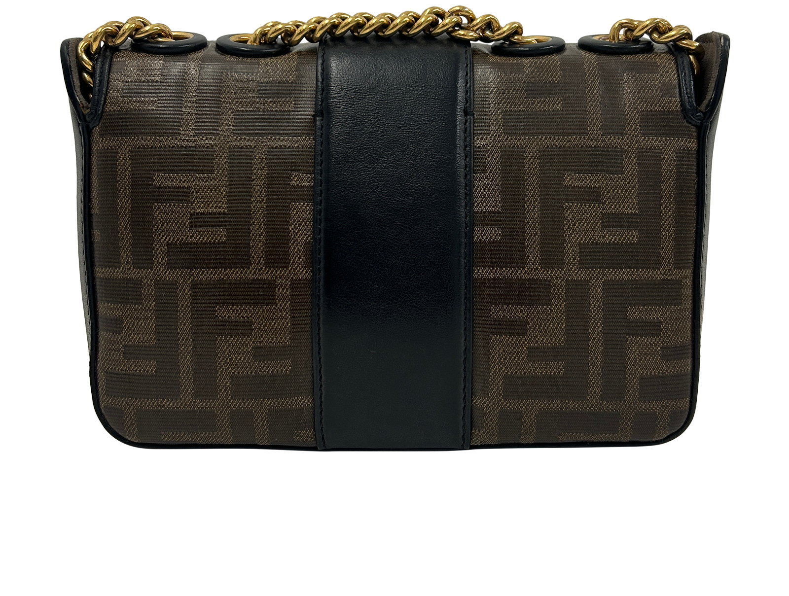 Bandolera Zucca, 640&euro;, Bolso, Marrón, Lona - General, Vista trasera