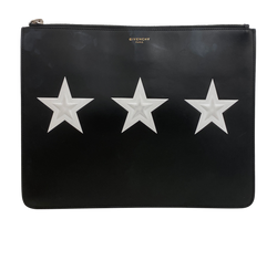 Clutch Estrellas,Piel,Estrellas,Negro/Blanco,0196,3