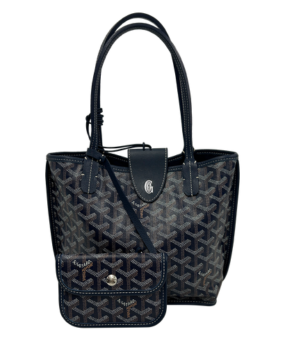 Anjou Mini, 1.600&euro;, Bolso, Azul, Lona - General, Vista frontal