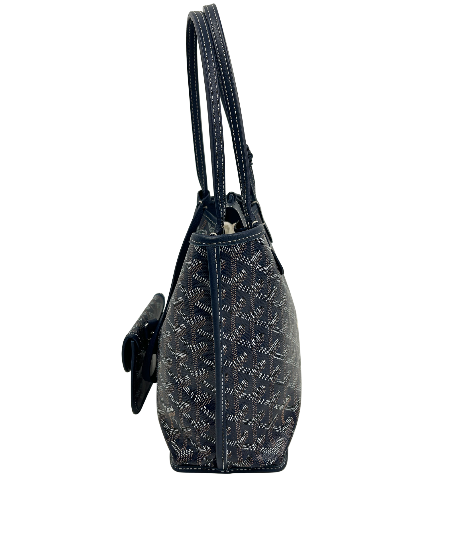 Anjou Mini, 1.600&euro;, Bolso, Azul, Lona - General, Vista inferior