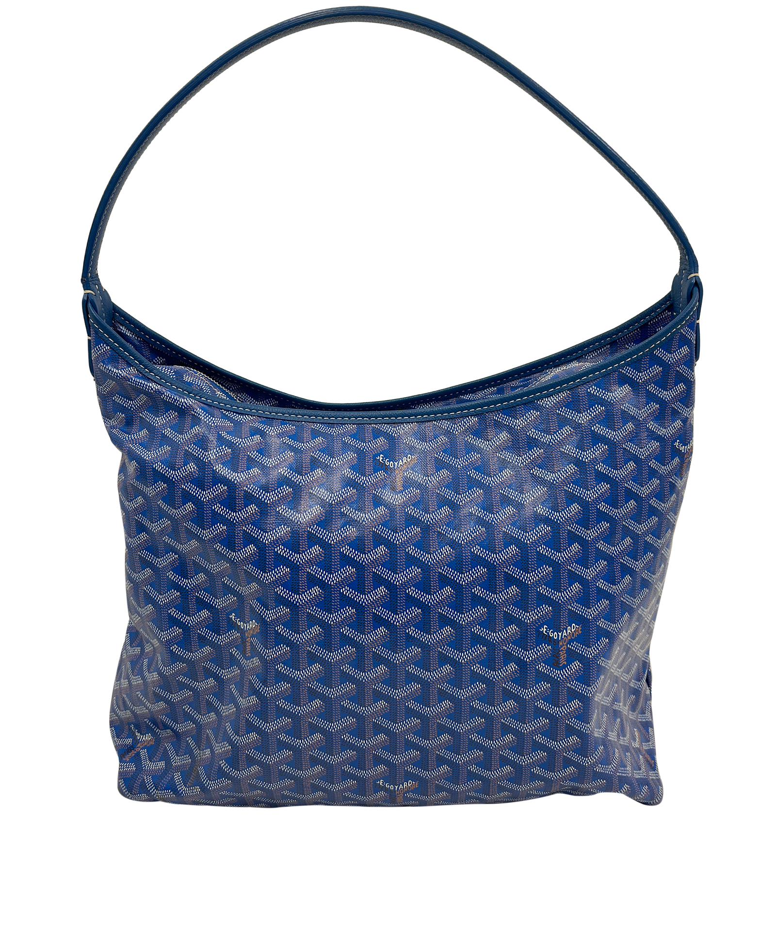 Bohéme Hobo, 2.100&euro;, Bolso, Azul, Lona - General, Vista trasera