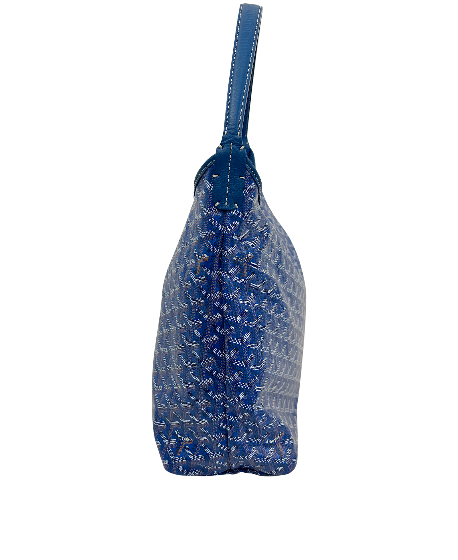 Bohéme Hobo, 2.100&euro;, Bolso, Azul, Lona - General, Vista lateral