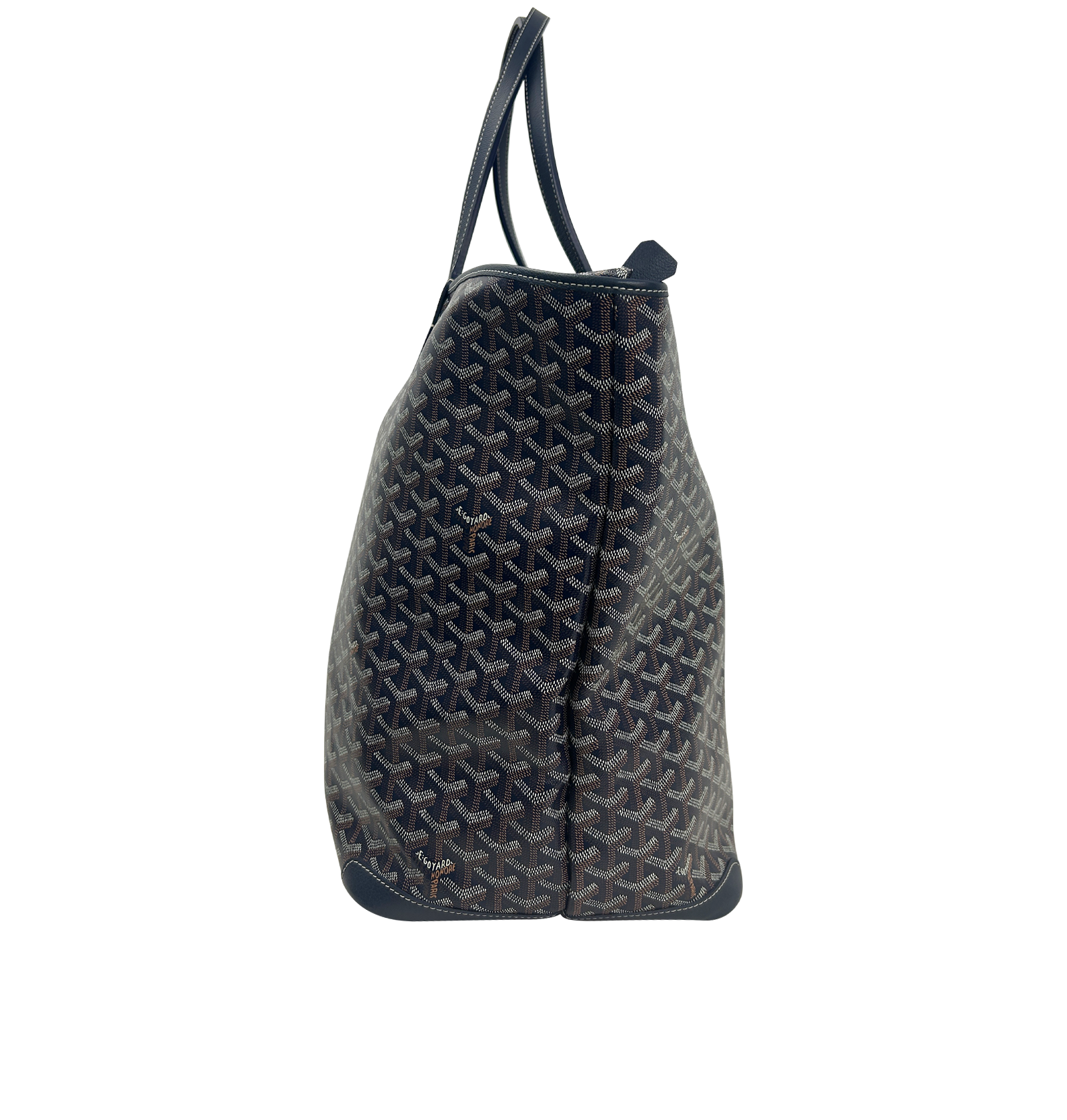 Maxi Saint Louis, 2.100&euro;, Bolso, Azul, Animal - Piel, Vista lateral