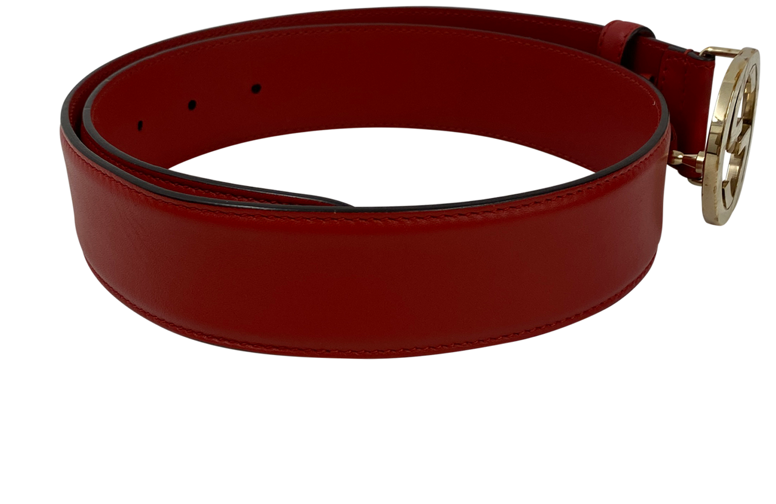 Gucci Cinturón, 100&euro;, Accesorios, Rojo, Animal - Piel, Vista lateral