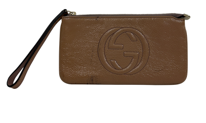 Soho Pouch, 110&euro;, Bolso, Beige, Cuero - Charol, Vista frontal