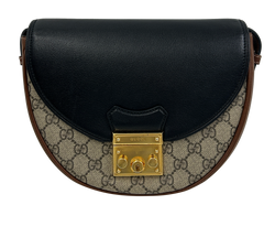 Padlock, Canvas/Piel, Gris,Negro, GG,644524