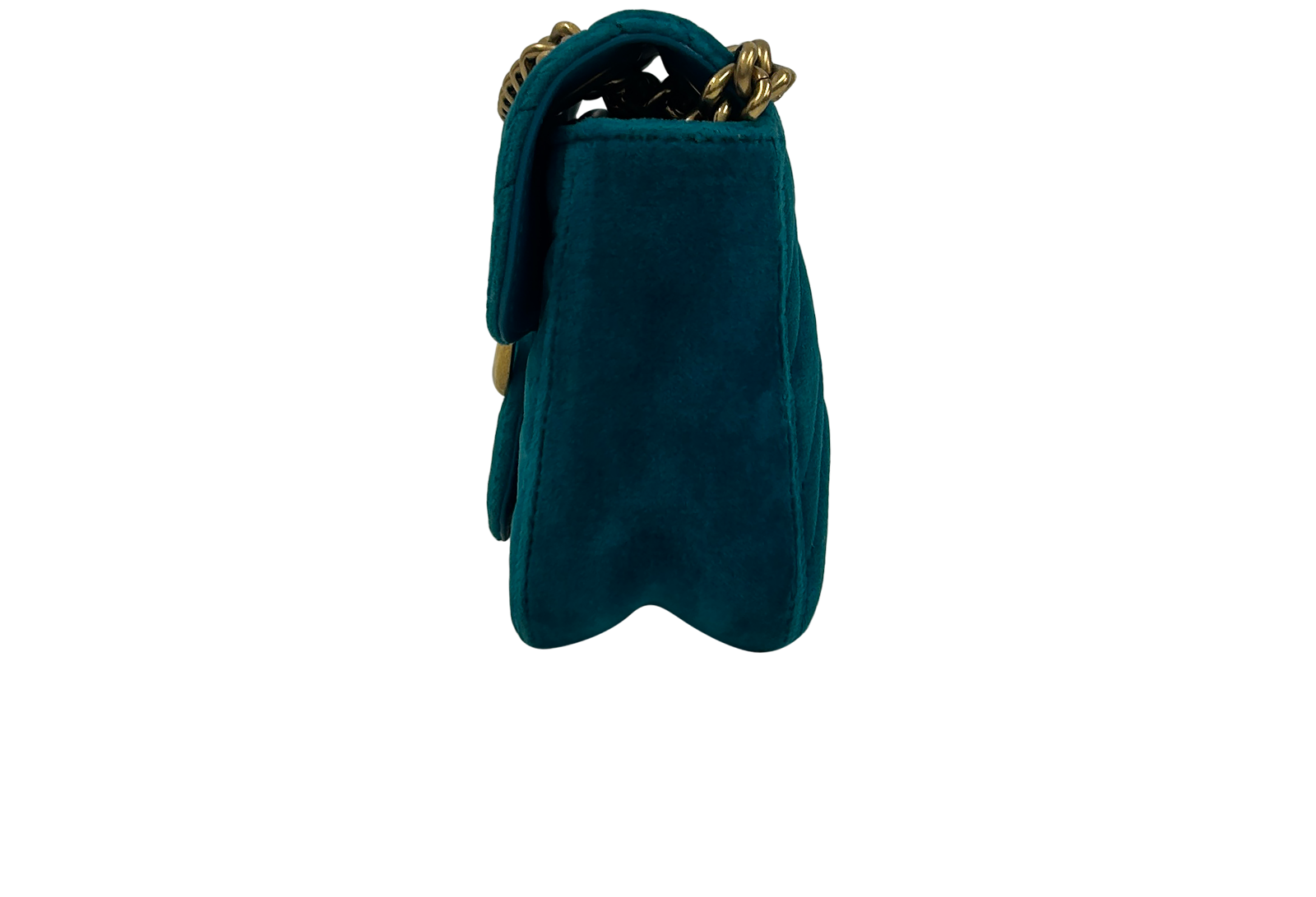 Marmont, 740&euro;, Bolso, Verde, Textil - Terciopelo, Vista inferior