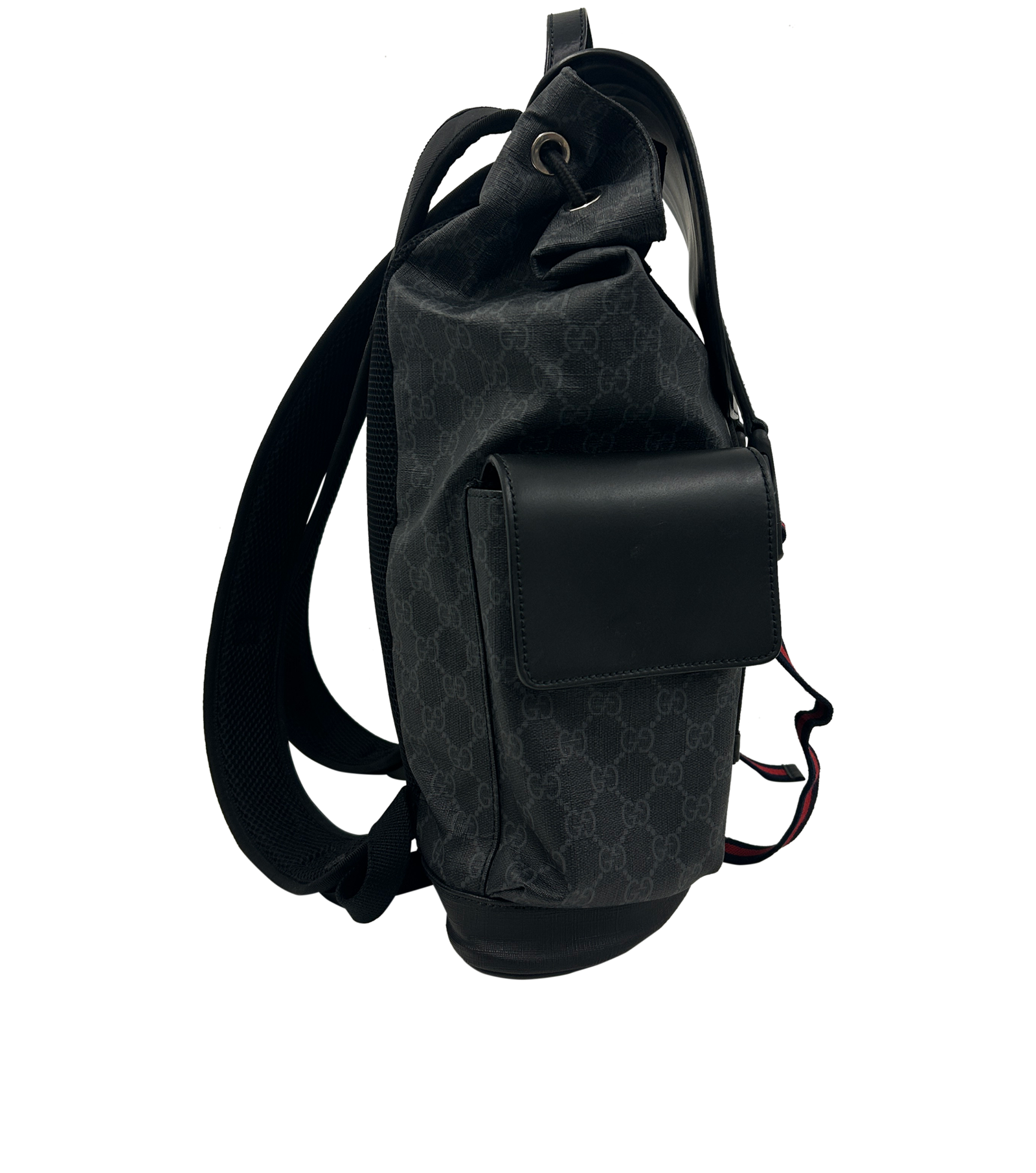 Mochila, 750&euro;, Bolso, Gris/Negro, Lona - General, Vista lateral