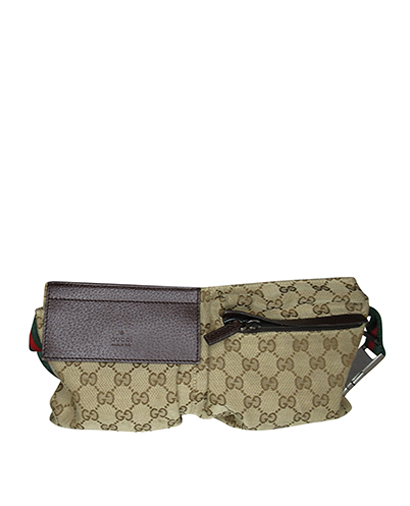 Riñonera, 320&euro;, Bolso, Marrón, Lona - General, Vista frontal