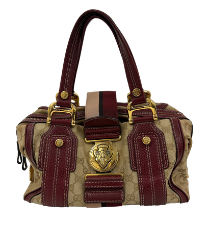 Hysteria Aviatrix, 540&euro;, Bolso, Beige/Rojo, Animal - Piel/Tejido - General, Vista frontal