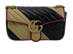 Marmont Stripes, Piel, Negro/Beige, 3, 349437