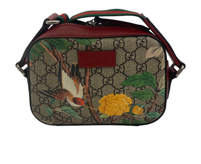 Bandolera Pájaro, 850&euro;, Bolso, Beige/Rojo, Canvas - General, Vista frontal