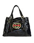 Britt Tote GG, 380&euro;, Bolso, Negro, Cuero - Charol, Vista frontal