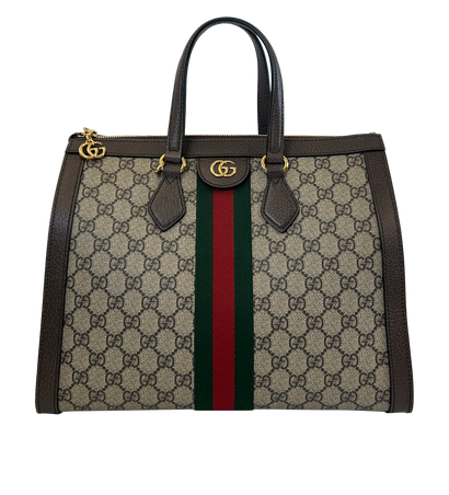 Tote Ophidia, 1.300&euro;, Bolso, Beige/Marrón, Canvas - General, Vista frontal