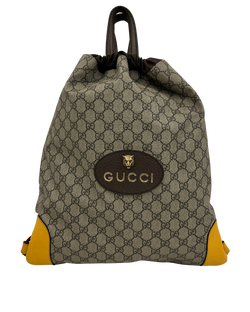 Mochila, Lona, GG, Beige/Amarillo, 473872,4*