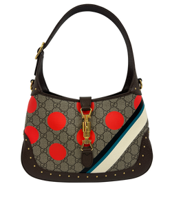 Jackie O, Canvas, GG,Estampado Geometrico,Beige/Rojo,678543