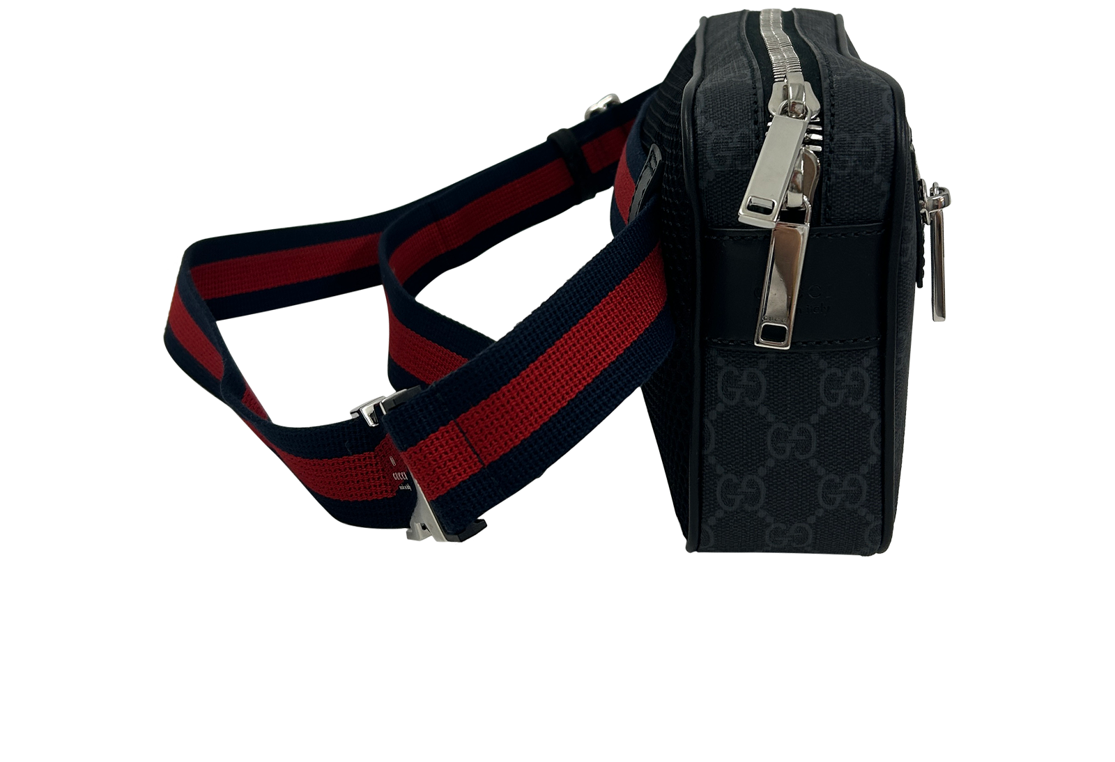Gucci, 750&euro;, Bolso, Gris/Negro, Canvas - General, Vista lateral