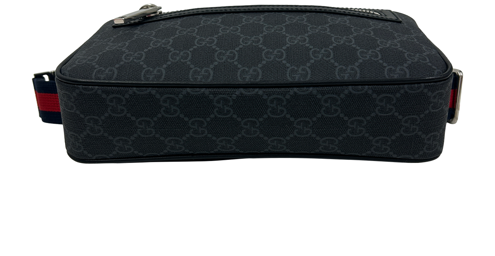 Gucci, 750&euro;, Bolso, Gris/Negro, Canvas - General, Vista superior