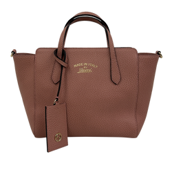 Swing mini tote,Piel,Rosa,Db,Strap,368827,4*