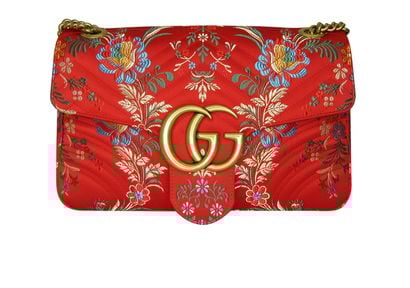 Marmont, 1.300&euro;, Bolso, Rojo, Seda - Satén, Vista frontal