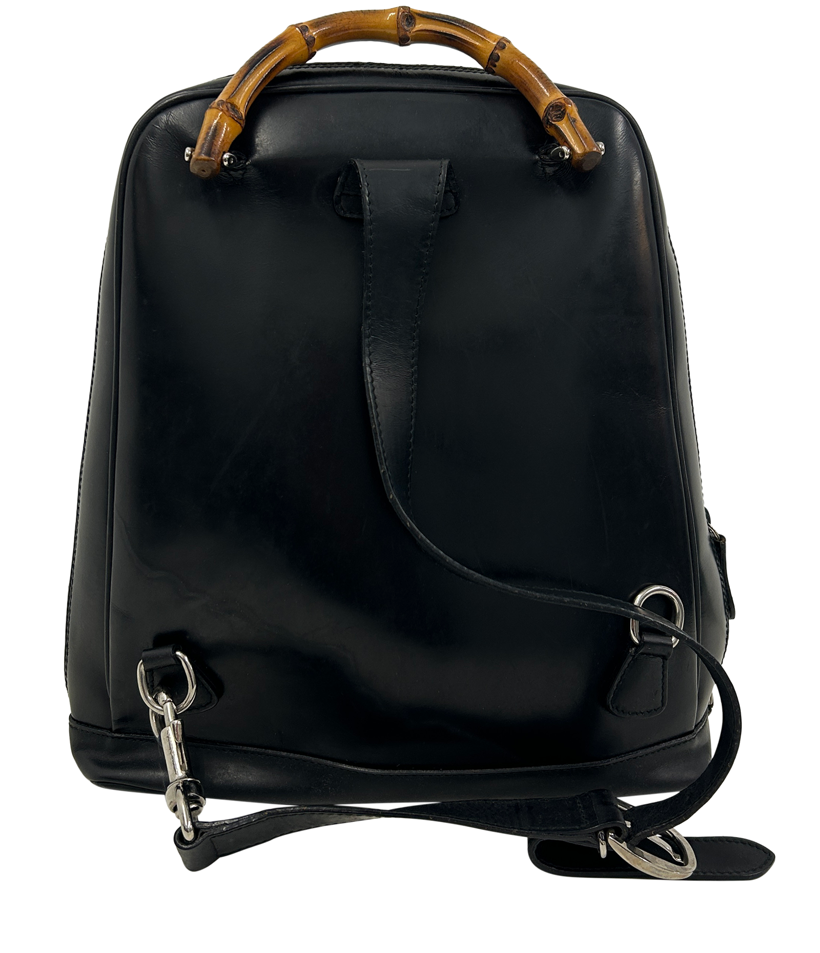 Mochila Vintage, 180&euro;, Bolso, Negro, Animal - Piel/Tejido - General, Vista trasera