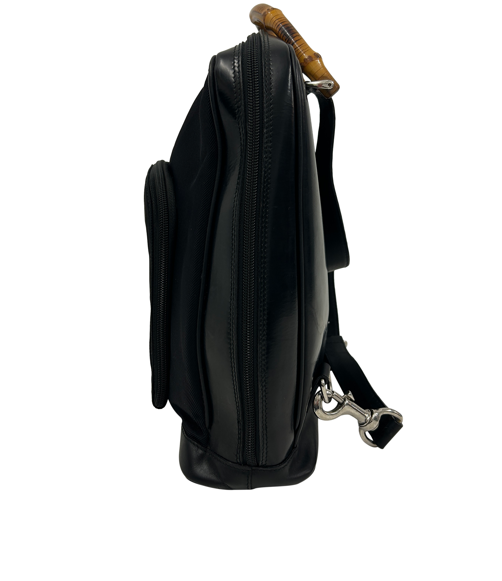 Mochila Vintage, 180&euro;, Bolso, Negro, Animal - Piel/Tejido - General, Vista inferior