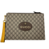Clutch Sobre Guccisima Tiger, 390&euro;, Bolso, Gris, Canvas - General, Vista frontal