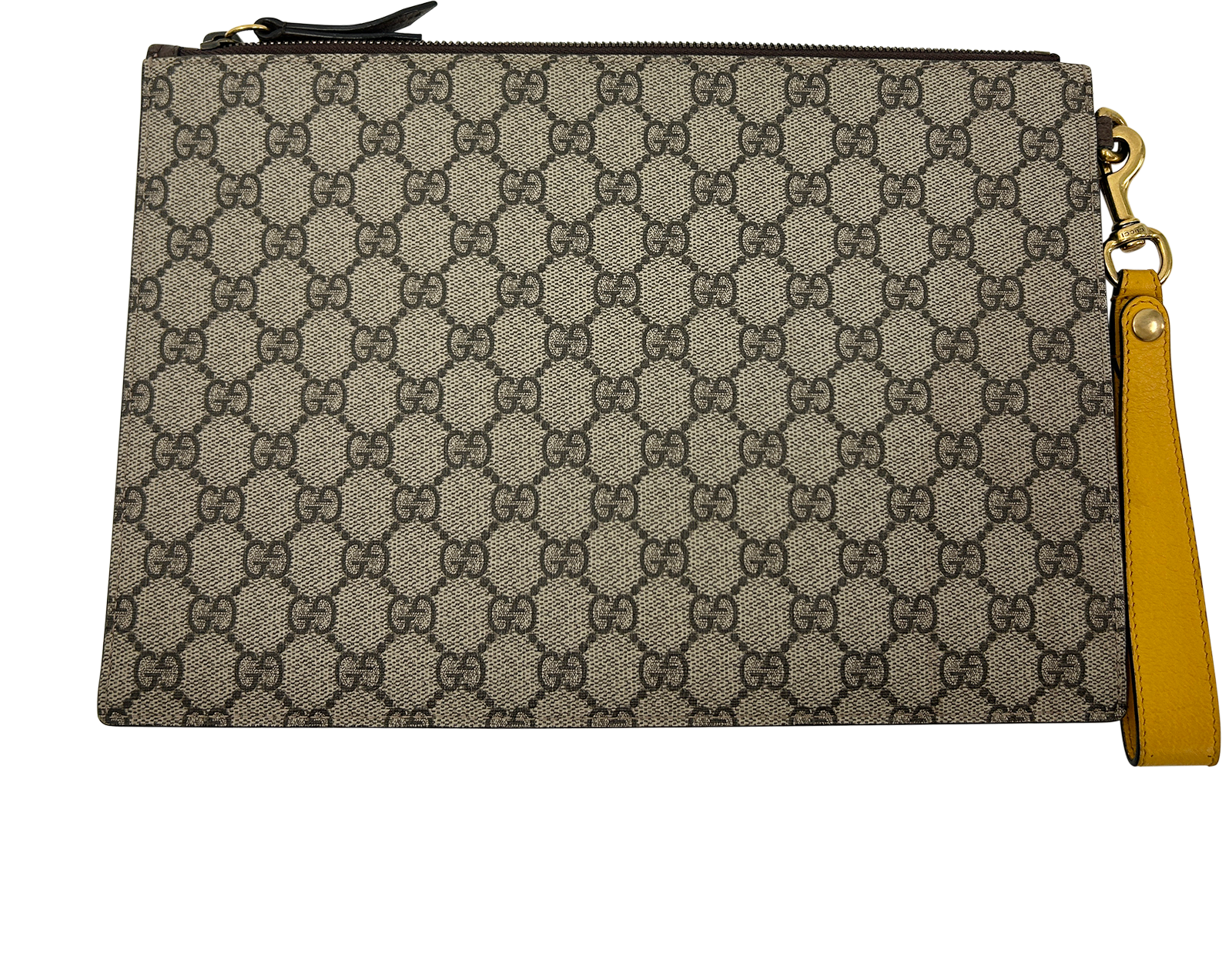 Clutch Sobre Guccisima Tiger, 390&euro;, Bolso, Gris, Canvas - General, Vista trasera