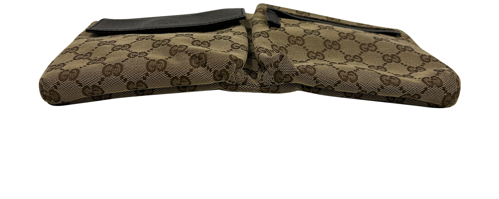 Riñonera Bolsillos Vintage, 310&euro;, Bolso, Marrón, Tejido - General, Vista superior