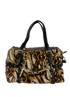 Bowling 85th Anniversary, 420&euro;, Bolso, Beige/Marrón, Animal - Piel/Textil - Terciopelo, Vista frontal