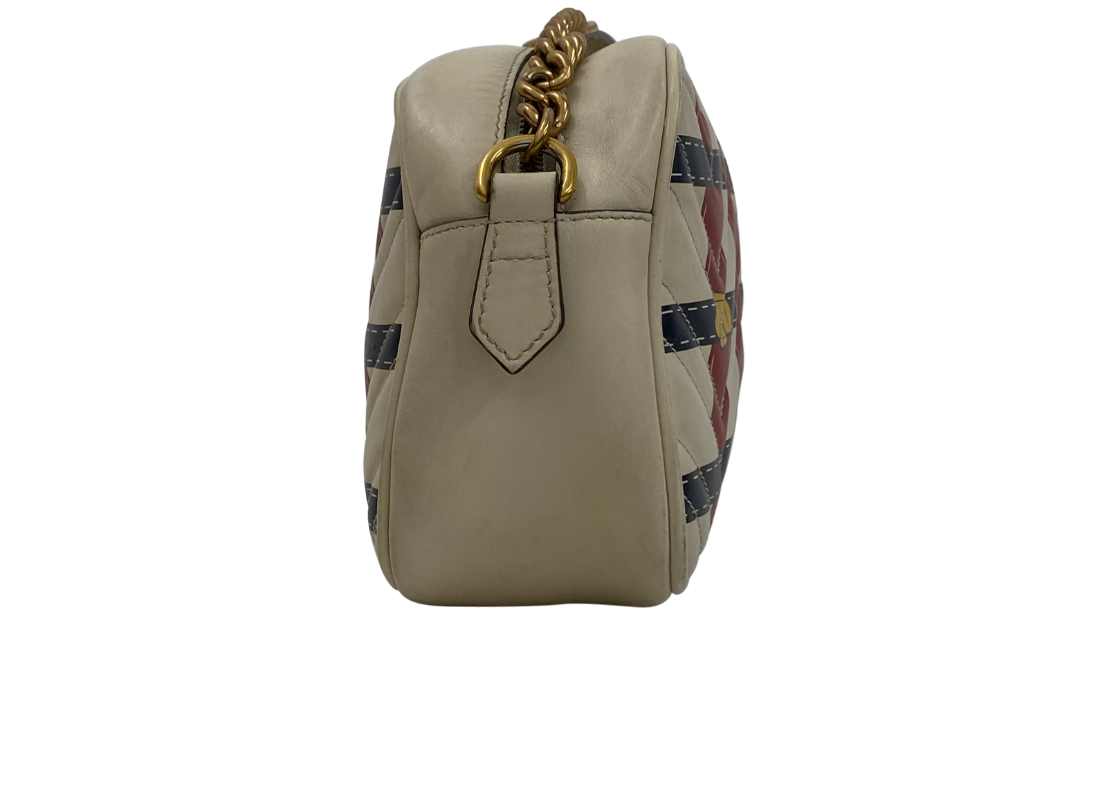 Trompe L`Oleil, 520&euro;, Bolso, Azul/Beige/Rojo, Animal - Piel, Vista inferior