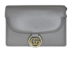 Torchon Crossbody Bag,Leather,Grey,589474,DB,4