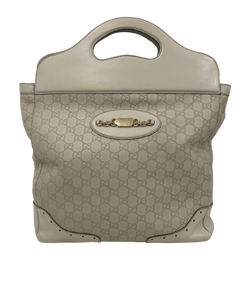 Web Tote GG,Piel,Blanco,145777,3