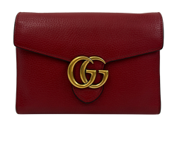 Marmont Wallet On Chain, Piel, Rojo, 401232, 3*