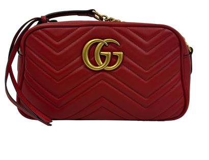 Marmont Camera Bag, 520&euro;, Bolso, Rojo, Animal - Piel, Vista frontal
