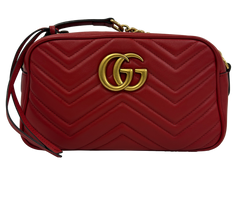 Marmont Camera Bag, Piel, Rojo, 447632,3