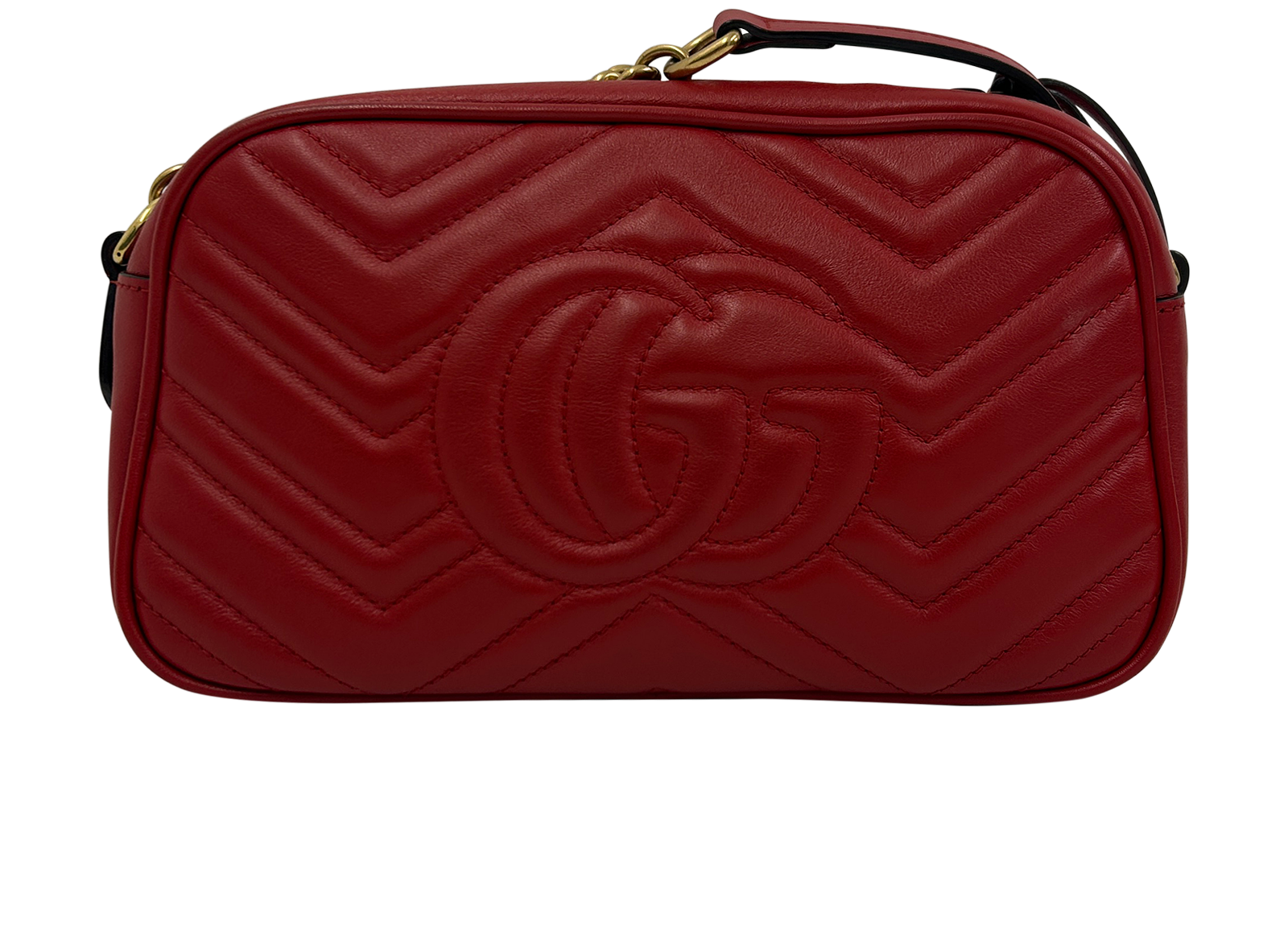 Marmont Camera Bag, 520&euro;, Bolso, Rojo, Animal - Piel, Vista trasera