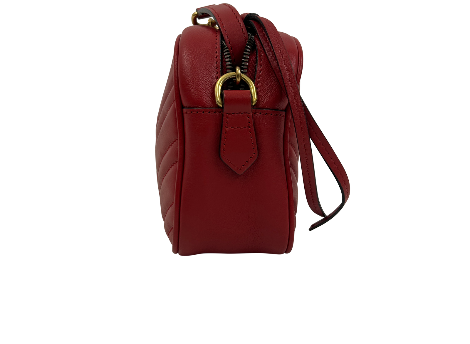 Marmont Camera Bag, 520&euro;, Bolso, Rojo, Animal - Piel, Vista lateral