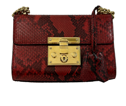 Padlock, 650&euro;, Bolso, Rojo, Animal - Pitón, Vista frontal