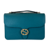 Bandolera Interlocking, 790&euro;, Bolso, Azul, Animal - Piel, Vista frontal