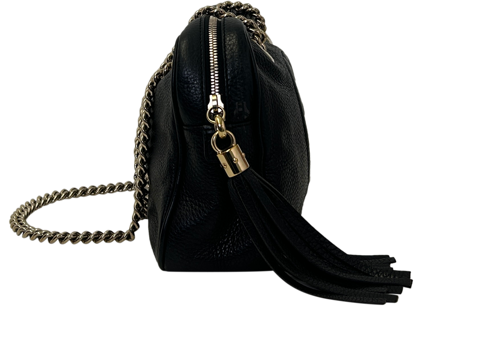 Soho Disco Al Hombro, 560&euro;, Bolso, Negro, Animal - Piel, Vista lateral