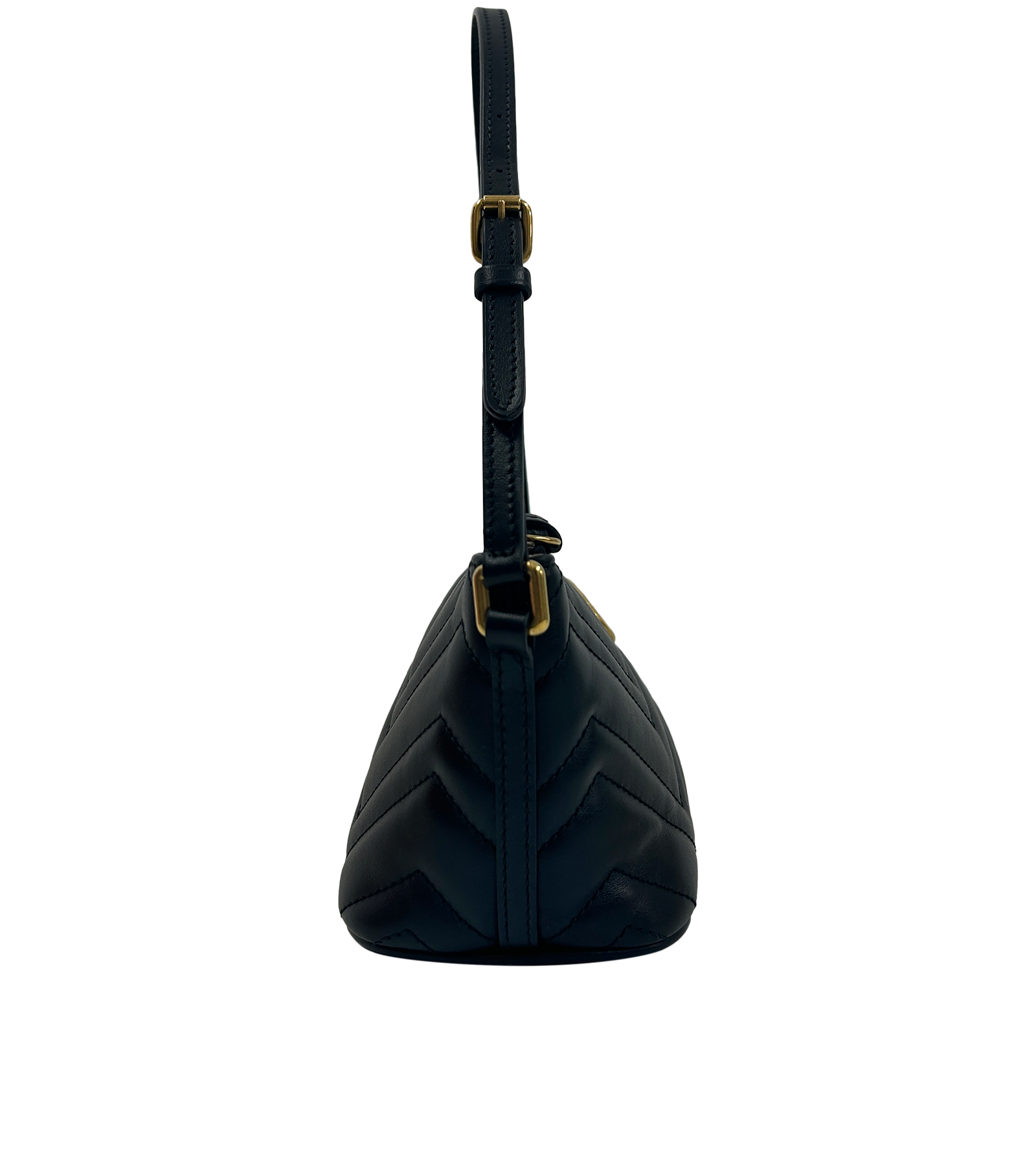 Shoulder Marmot, 790&euro;, Bolso, Negro, Animal - Piel, Vista lateral