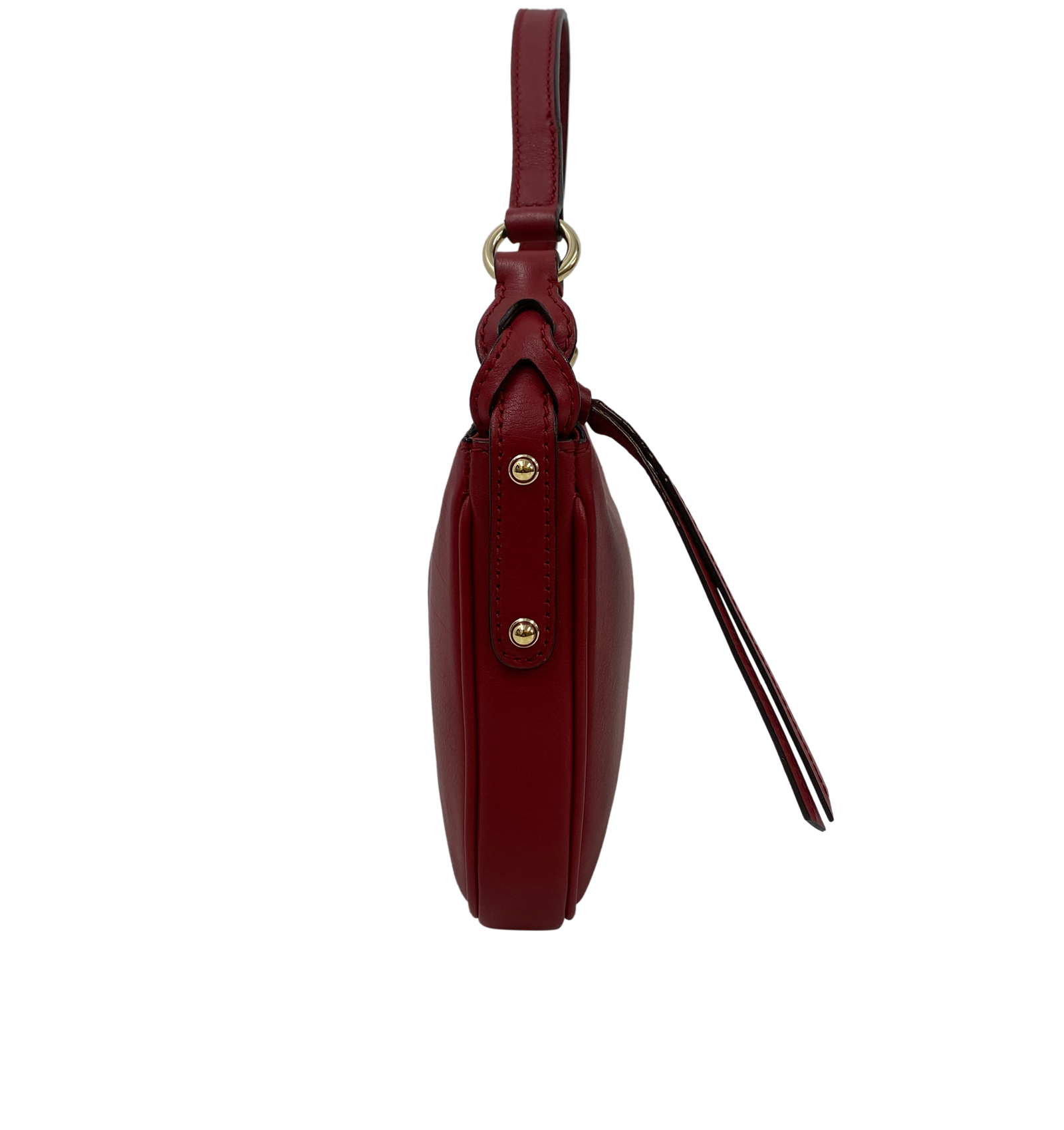 Clutch Al Hombro, 380&euro;, Bolso, Rojo, Animal - Piel, Vista lateral