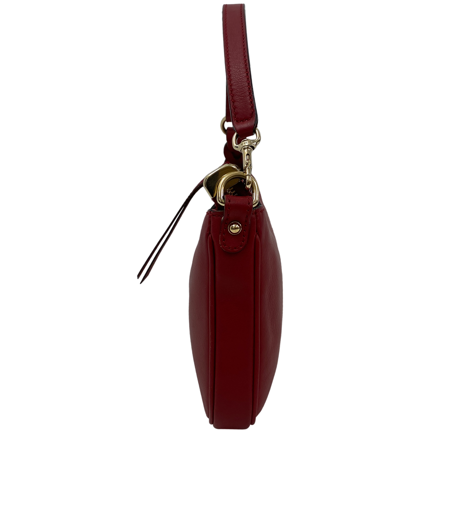 Clutch Al Hombro, 380&euro;, Bolso, Rojo, Animal - Piel, Vista inferior