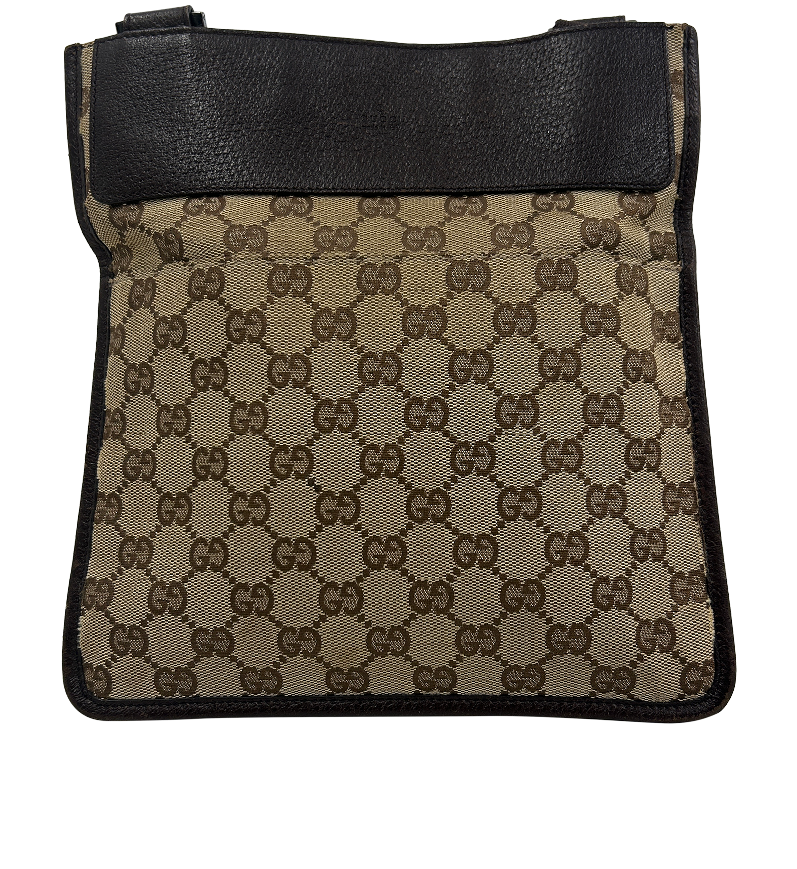 Flap Messenger GG, 300&euro;, Bolso, Beige/Marrón, Tejido - General, Vista trasera