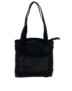 Tote Denim,Lona/Piel,Negro,28898,3